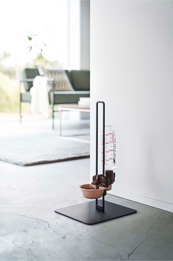 ペット用ボトル給水器スタンド タワー ブラック