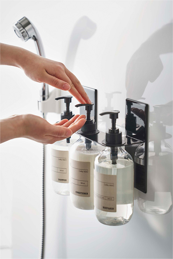 マグネットディスペンサーホルダー タワー 3連 ホワイト