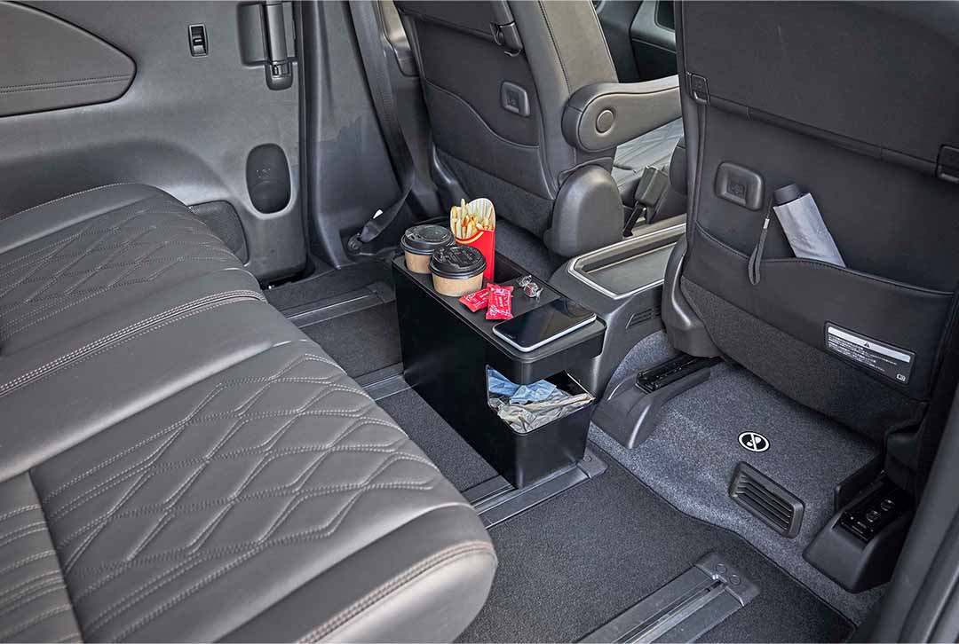 車載用コンソールゴミ箱 タワー ブラック