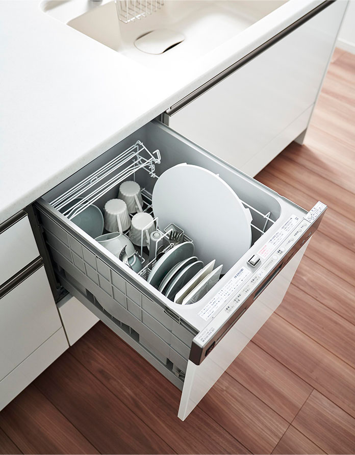 食洗機対応 マグネット抗菌まな板 タワー ラウンド ホワイト