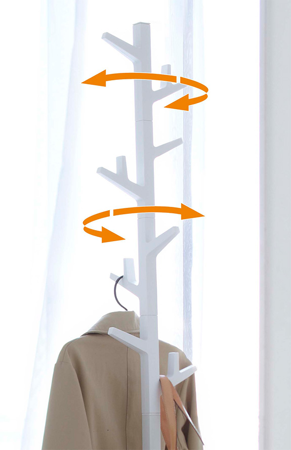 ポールハンガー ブランチ ホワイト