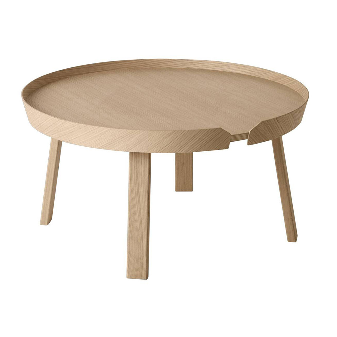 AROUND COFFEE TABLE / LARGE Φ72 stダークブラウン
