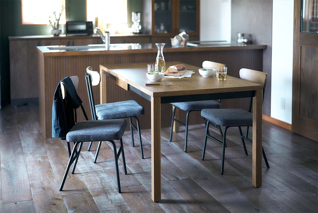 Stam dining table Lsize OAK色[NA]