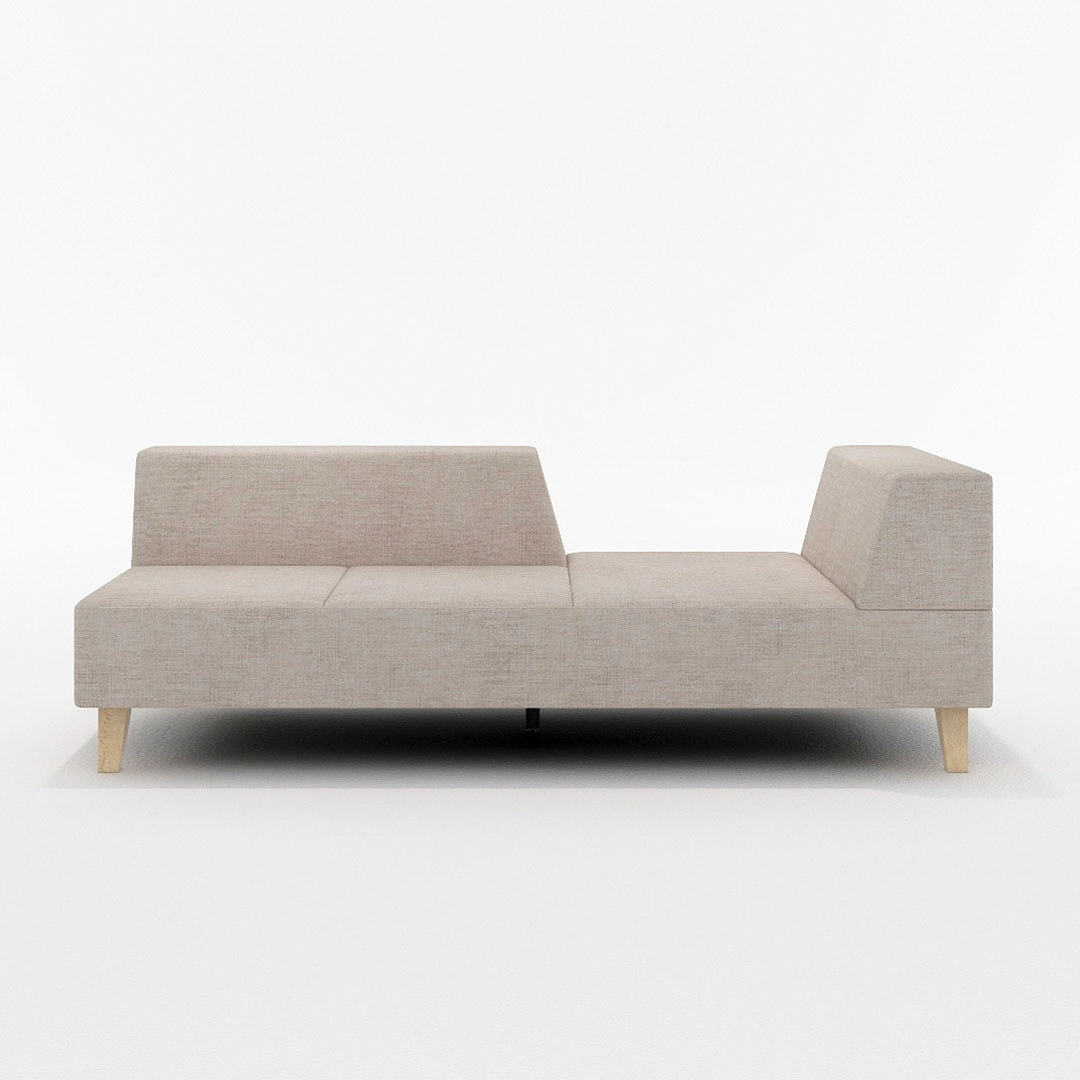 PIVO 2.5人掛け 左肘付(脚カラー:ナチュラル) GROUP4-HUダークグリーン