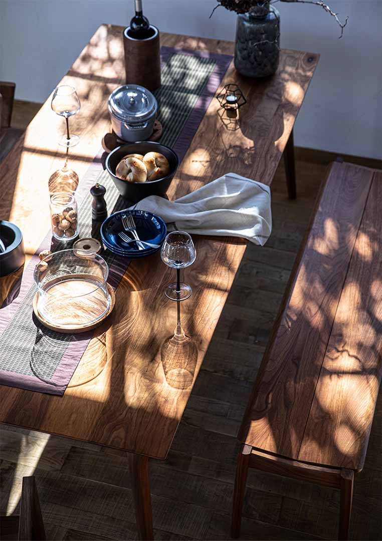 Koti ダイニングテーブル W1800 ウォールナット