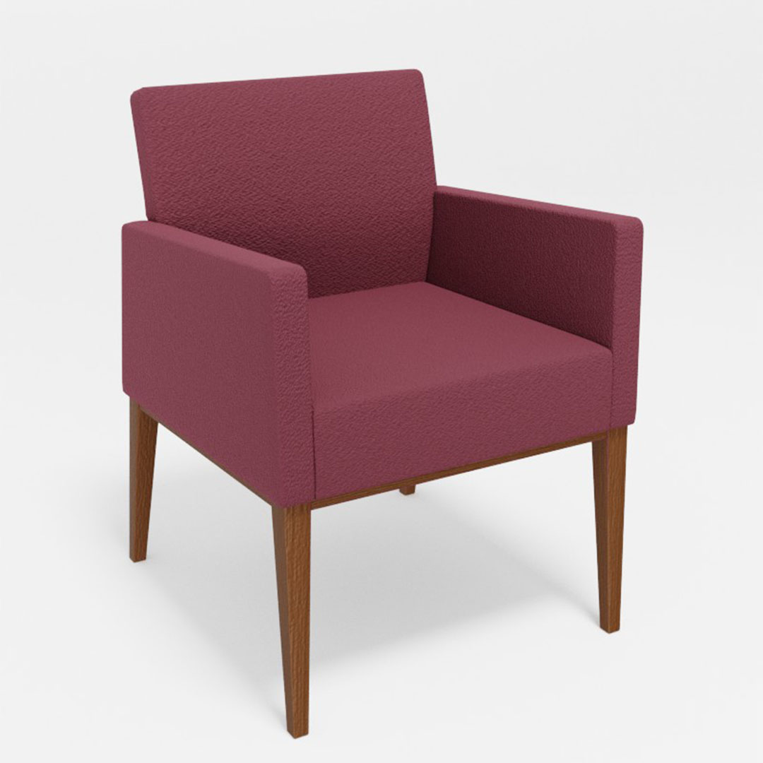 ロッタダイニングチェア肘付(脚カラー:CMWS) ディナミカ9191