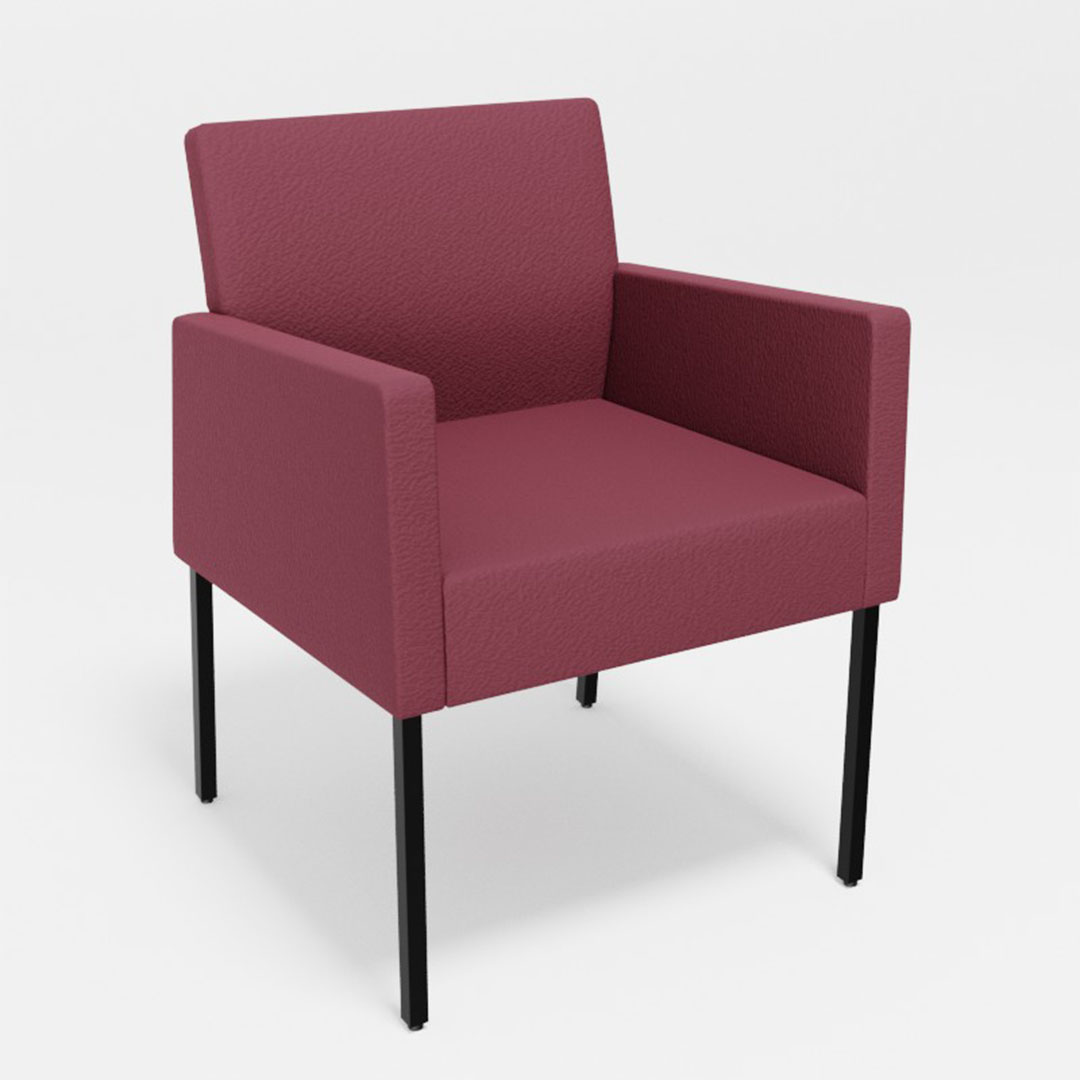 ロッタダイニングチェア肘付（脚カラー：ブラック） ディナミカ9180