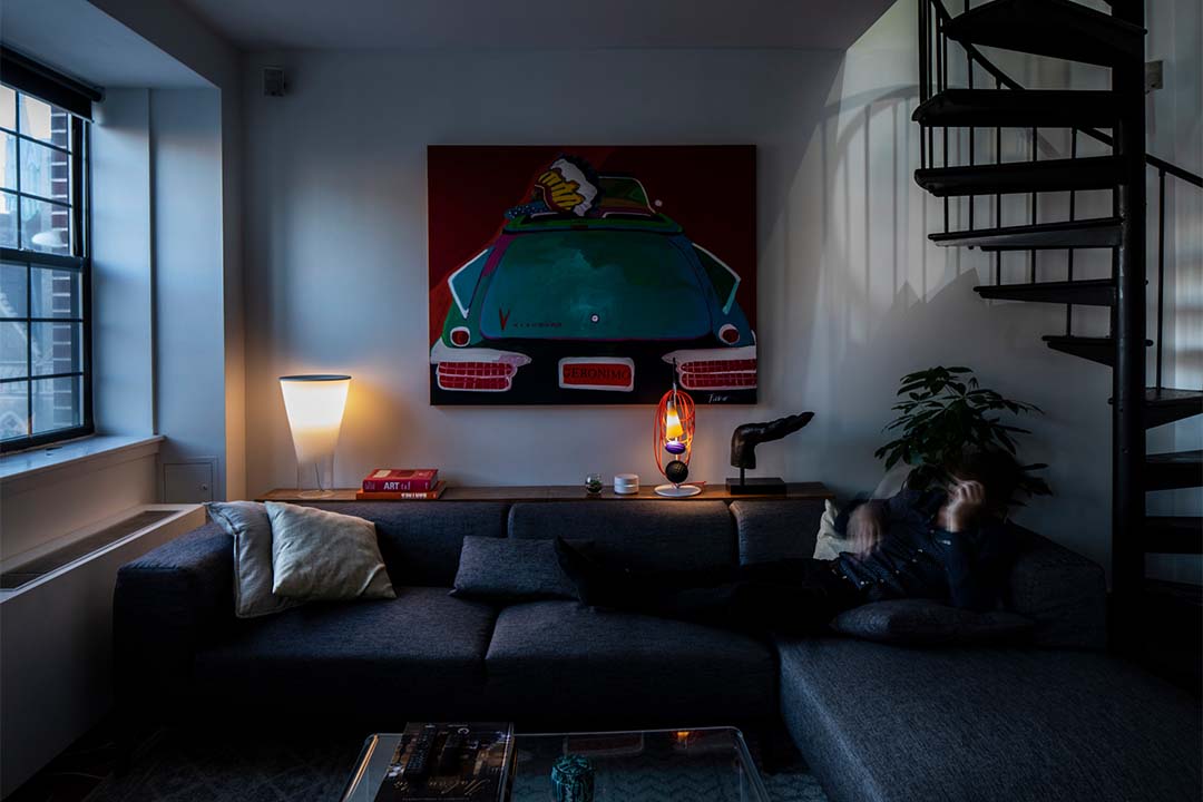 FOSCARINI / Soffio table white gradation