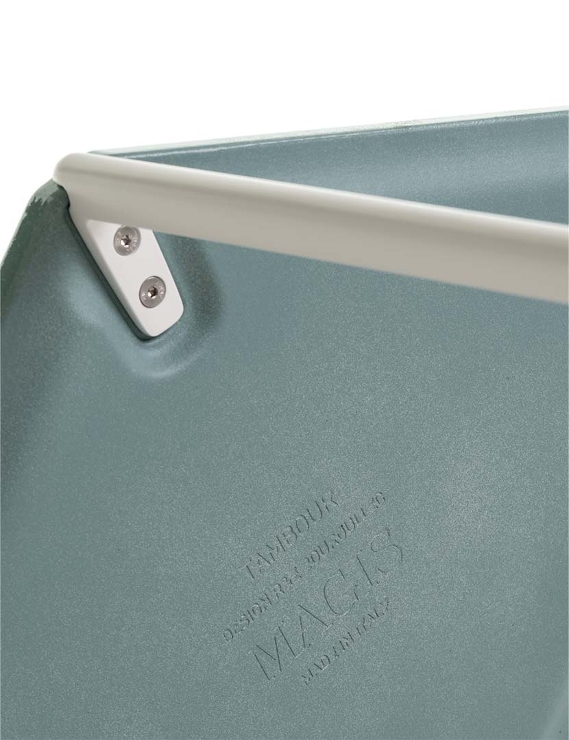 Tambour Concrete 長方形2段(脚カラー:ホワイト) ホワイト