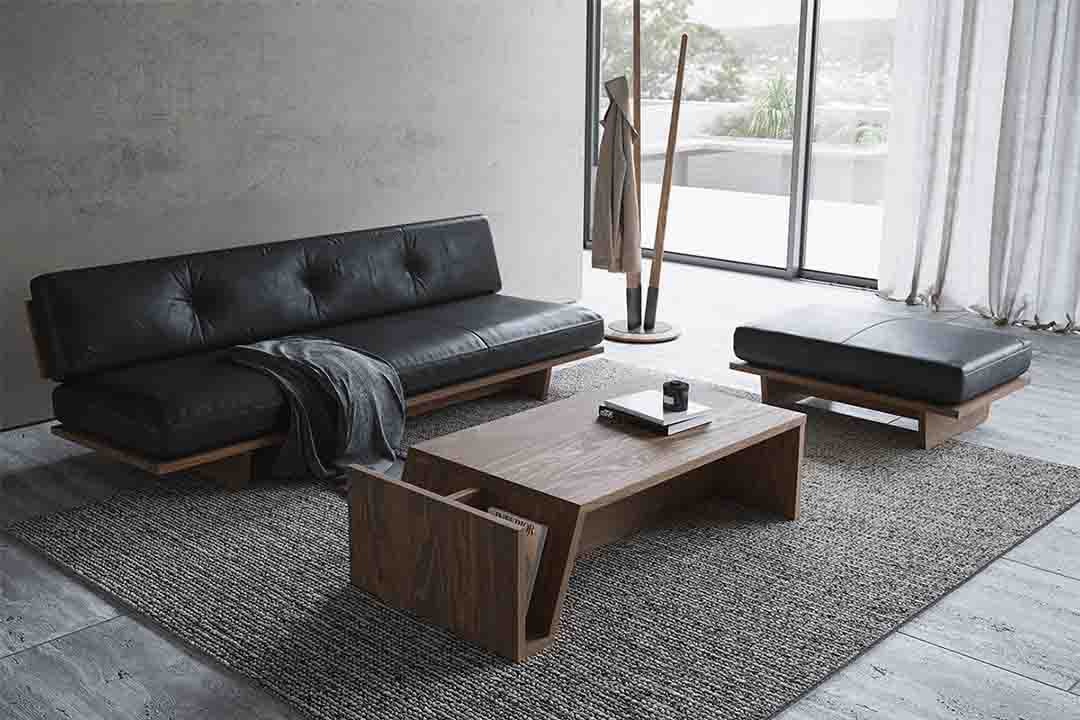 モアレス マガジンテーブル ブラックチェリー