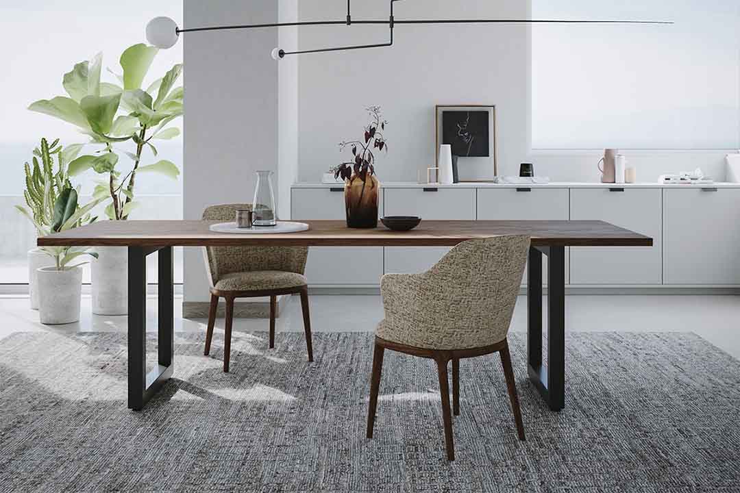 YU UC9 ダイニングチェア(脚カラー:ウォールナット) RANK4 DOMUS(トープ)