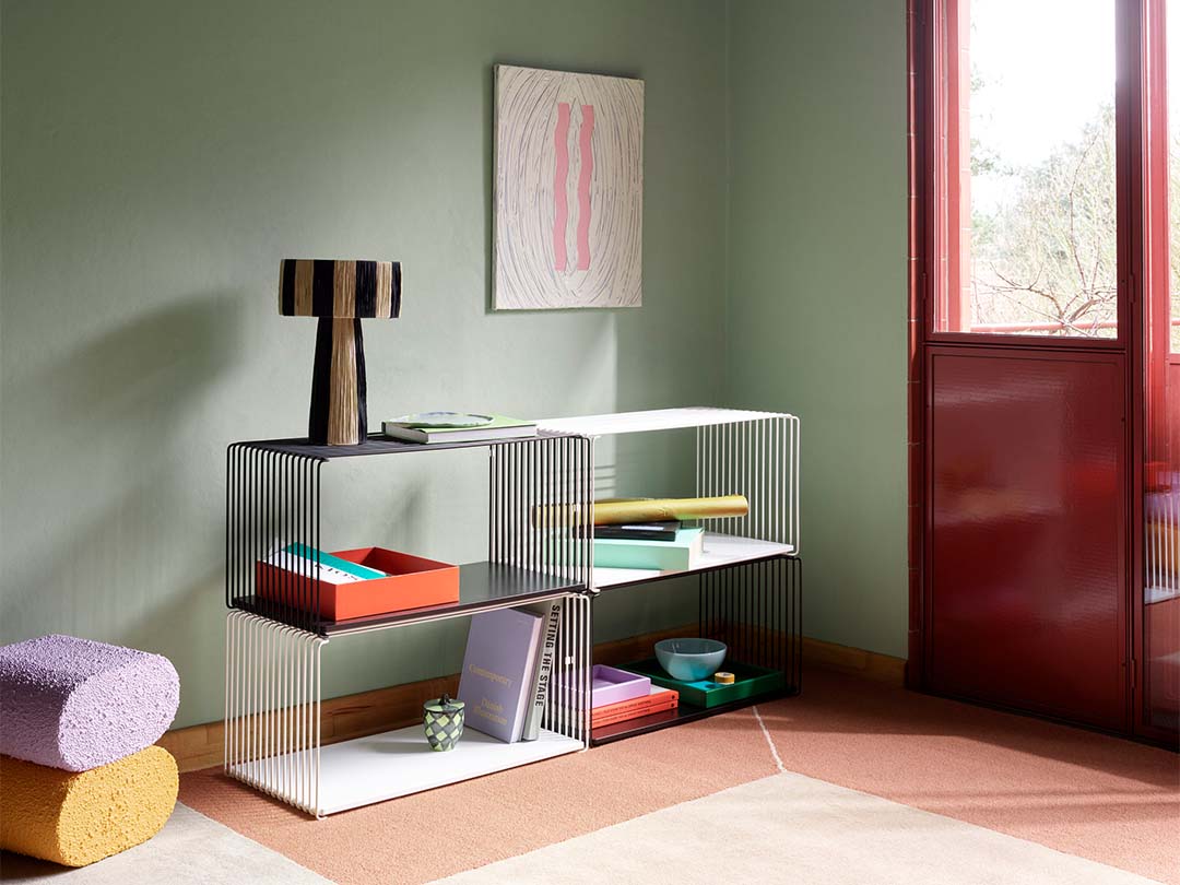 Panton Wire Inlay Shelf Double シェルフボード VPW12X 05 ブラック