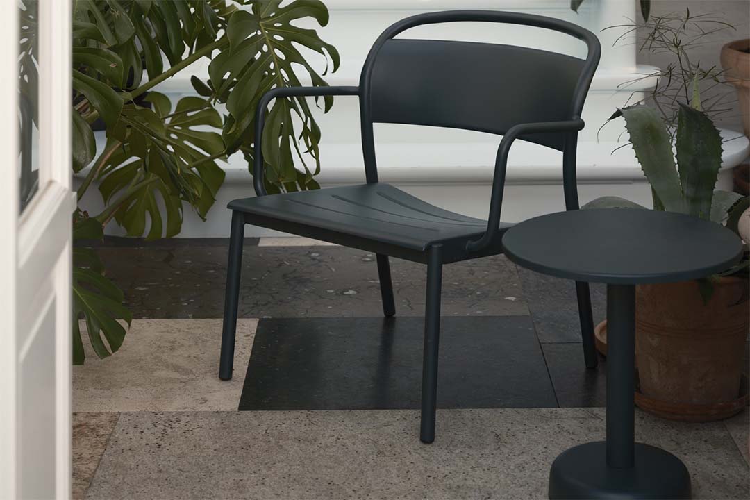 LINEAR STEEL COFFEE TABLE Φ42 ダークグリーン