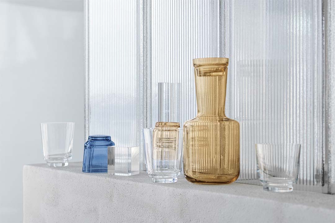 RAISE GLASSES SET OF 2(20cl) クリア