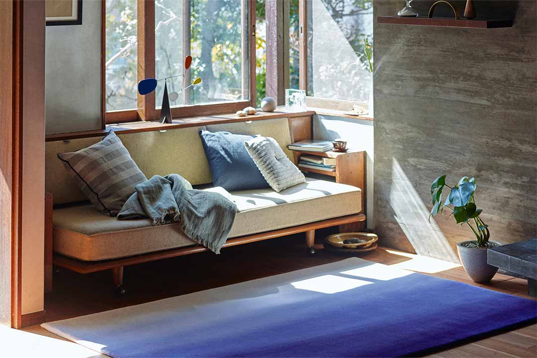 景シリーズ しもつき 200×140cm ブルー