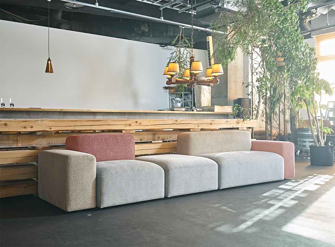 COLON sofa 2seater right arm (RED) レッド1