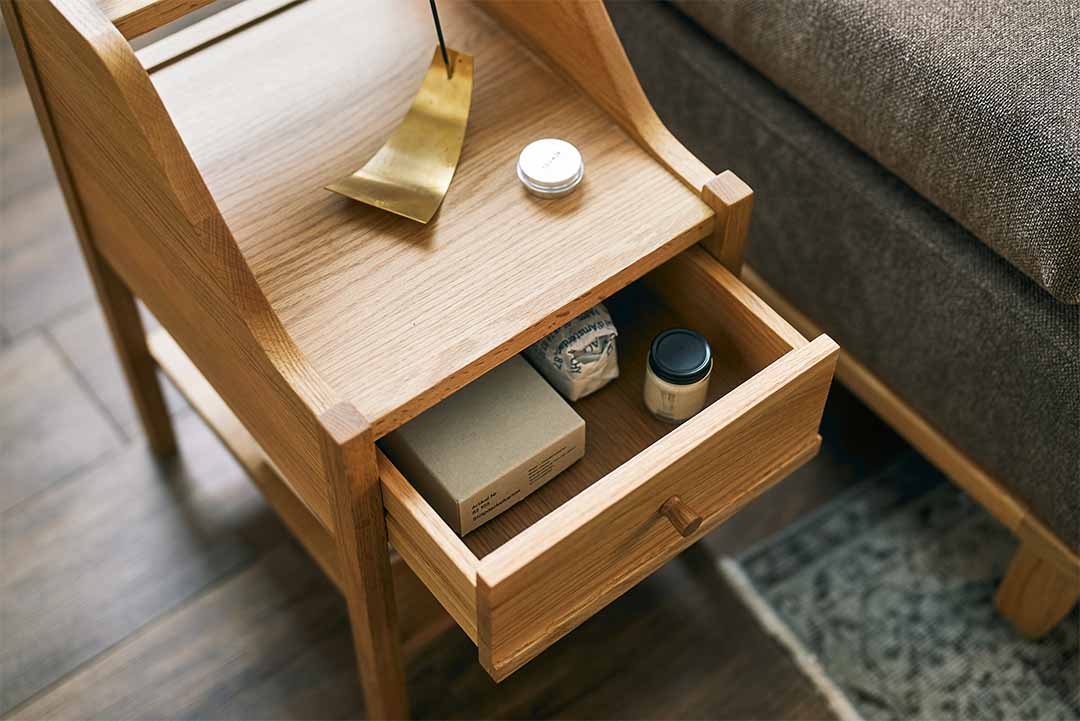Slope Night Table ナチュラル
