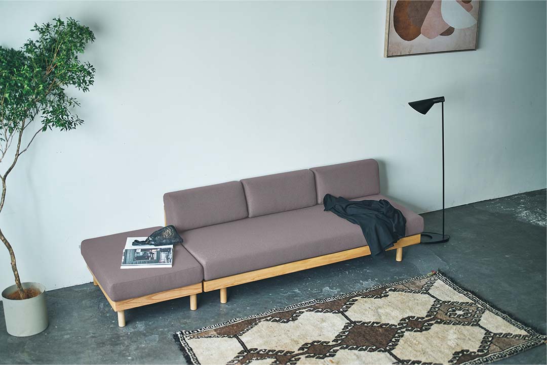 morning daybed sofa ottoman チャコールグレー