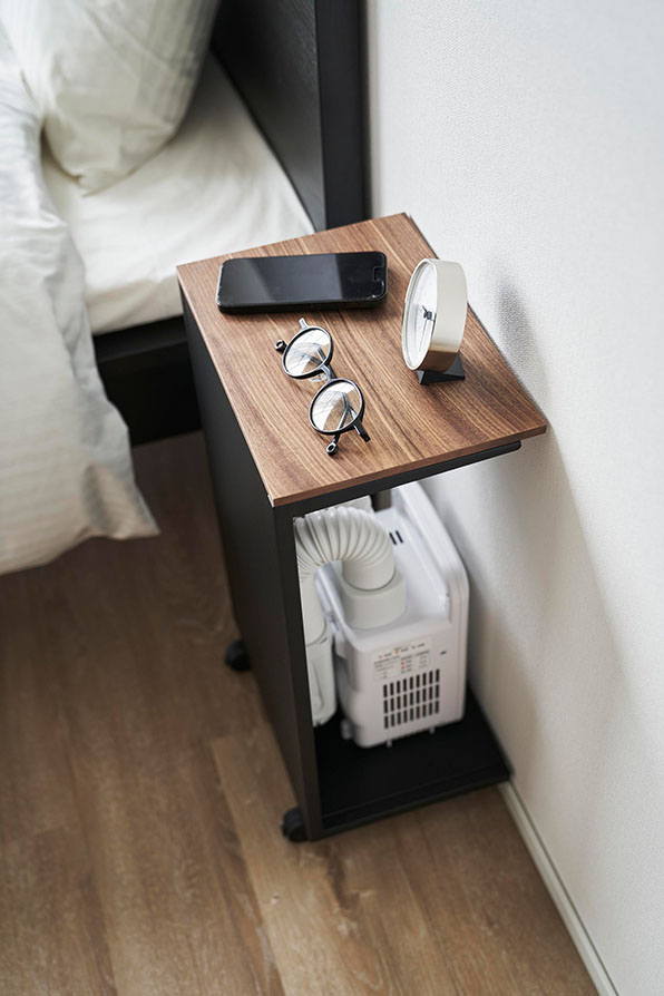 キャスター付き 目隠し布団乾燥機スタンド タワー ホワイト