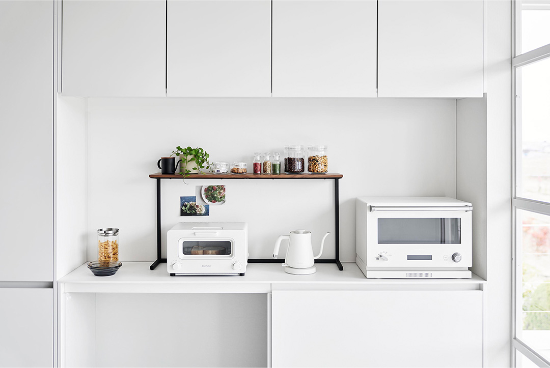 キッチンカウンター上棚 タワー ホワイト