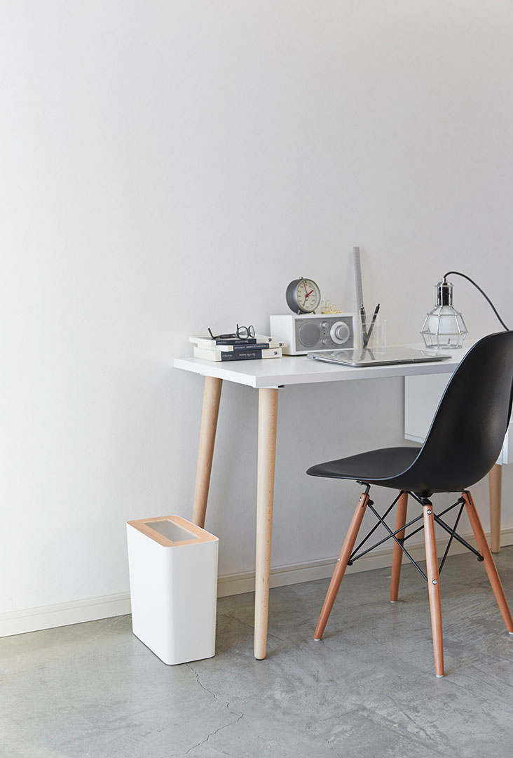 トラッシュカン リン 角型 ブラウン