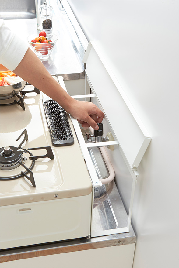 コンロ奥隙間ラック プレート ホワイト