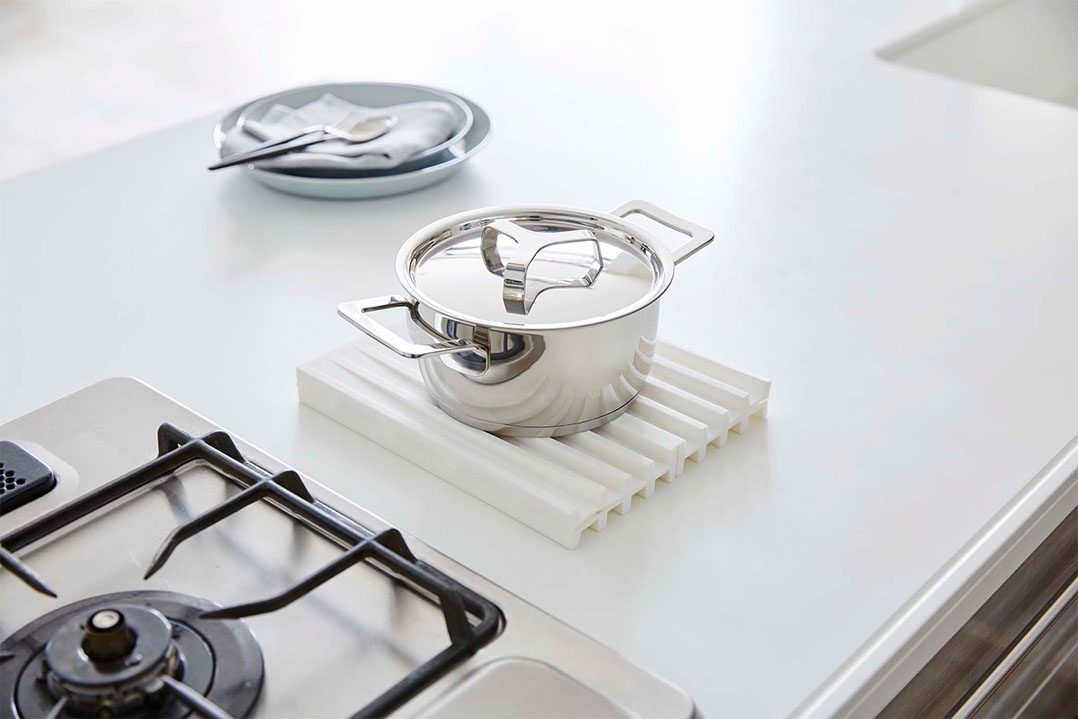 折り畳み水切りトレー タワー ホワイト