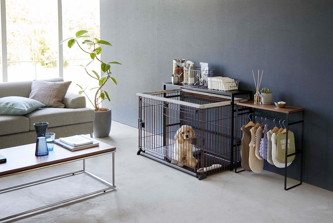 伸縮ペットケージ上ラック タワー ホワイト