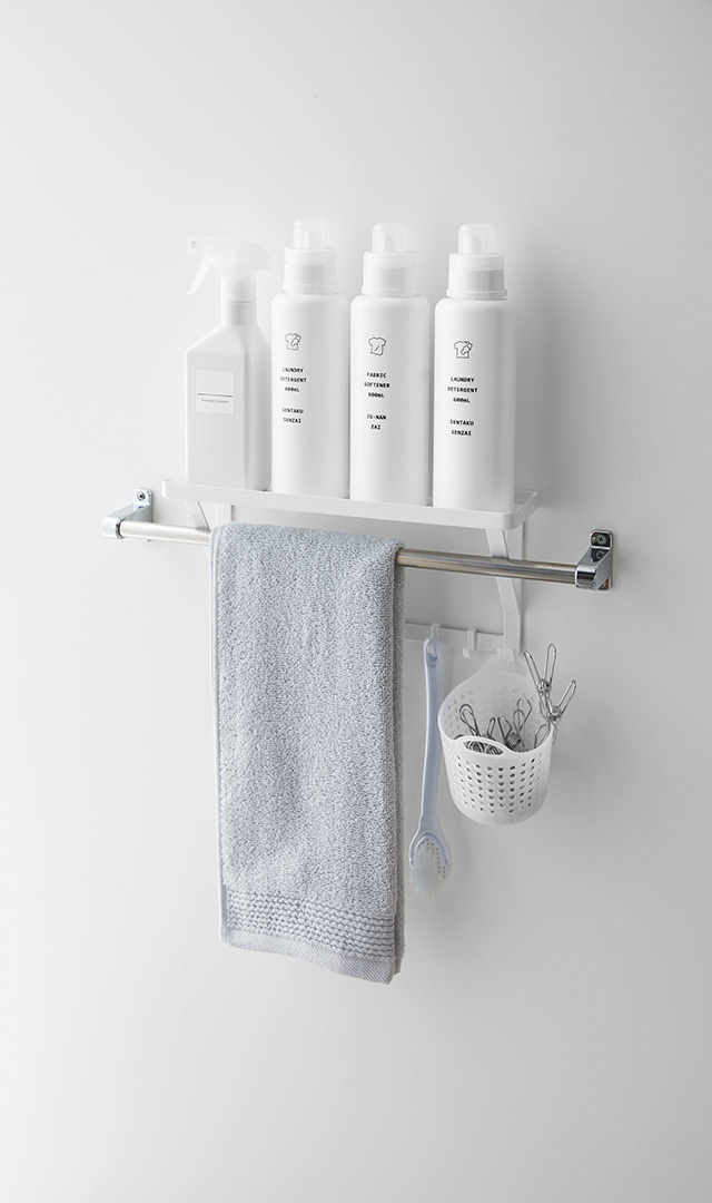 タオル掛け上ラック ミスト ホワイト