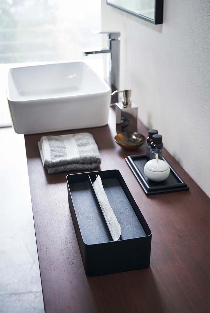 蓋付きペーパータオルケース タワー ホワイト