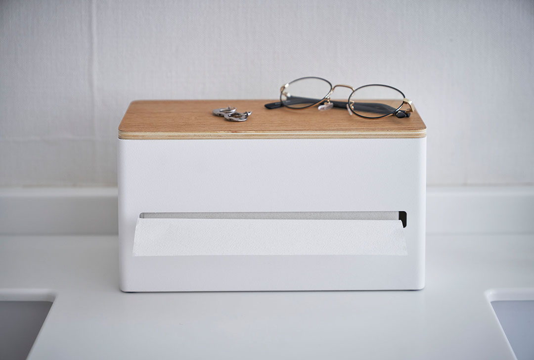 両面ティッシュケース リン ブラウン