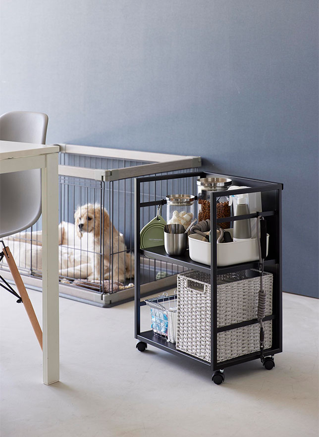 目隠しワゴン タワー ホワイト