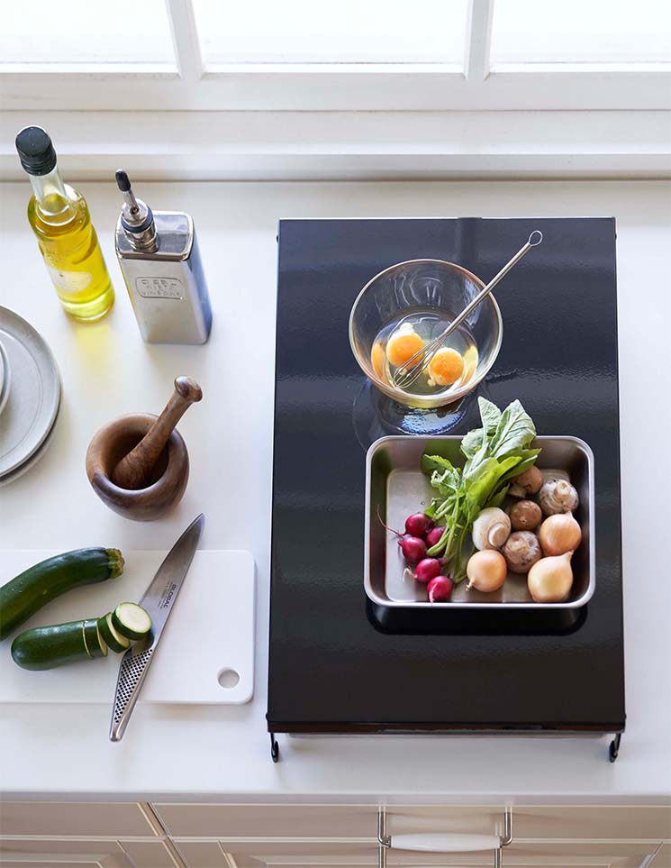 折り畳みガスコンロカバー タワー ワイド ホワイト