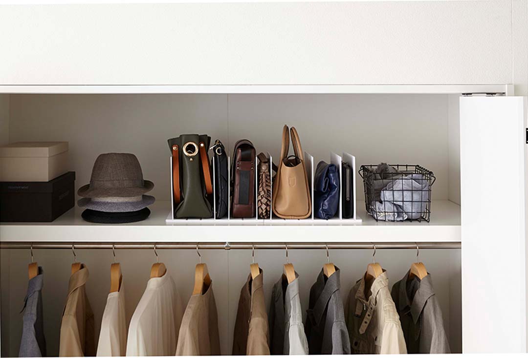 バッグ収納スタンド スマート 2個組 ホワイト