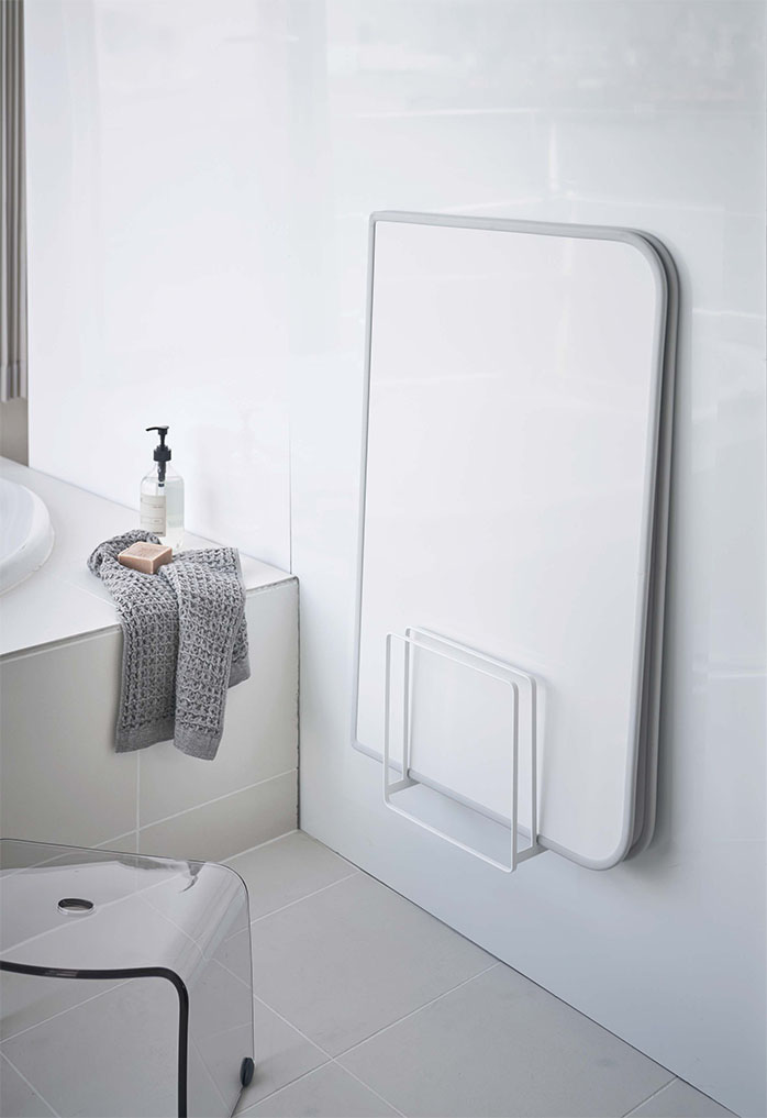 乾きやすいマグネット風呂蓋スタンド タワー ホワイト