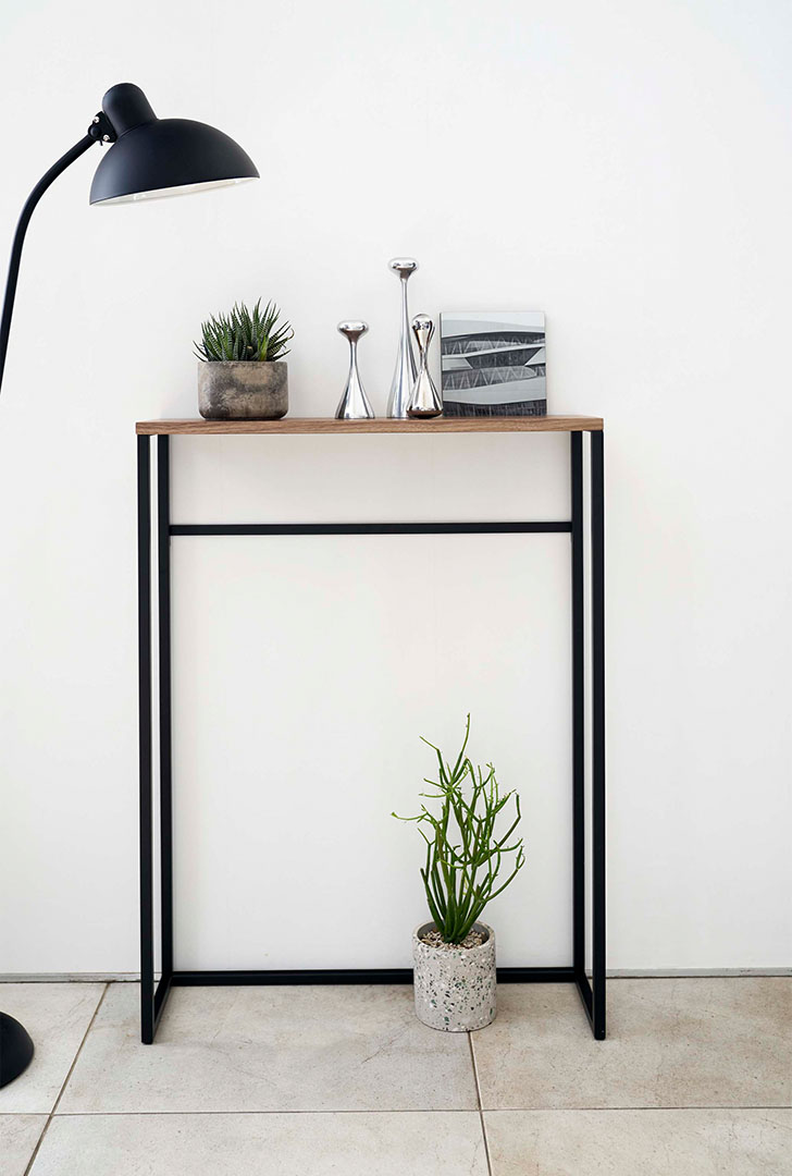 コンソールテーブル タワー ブラック