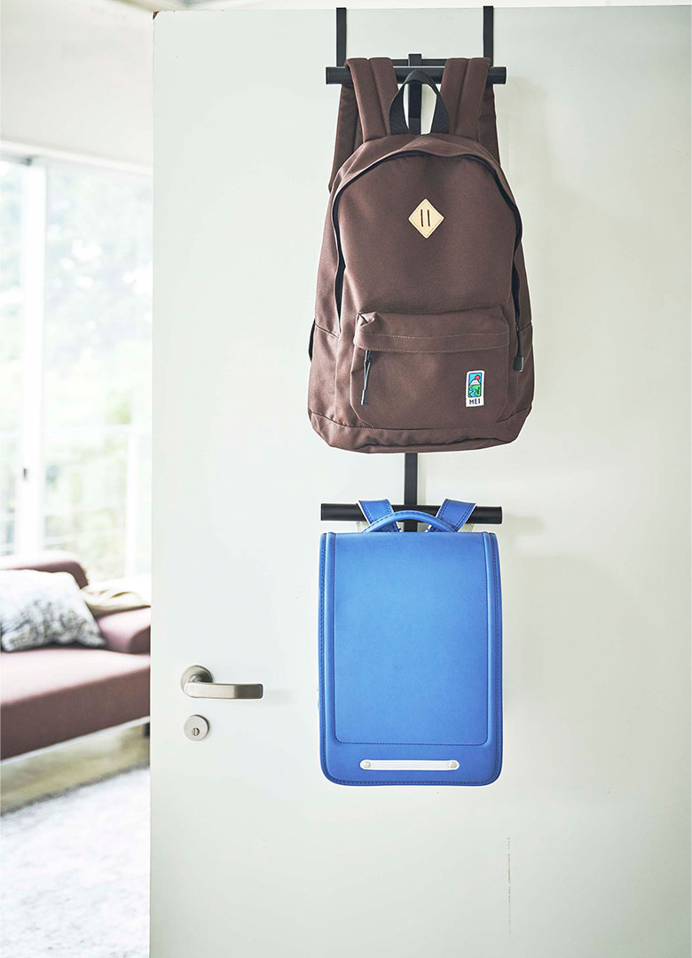 ランドセル&リュックハンガー2段 タワー ホワイト