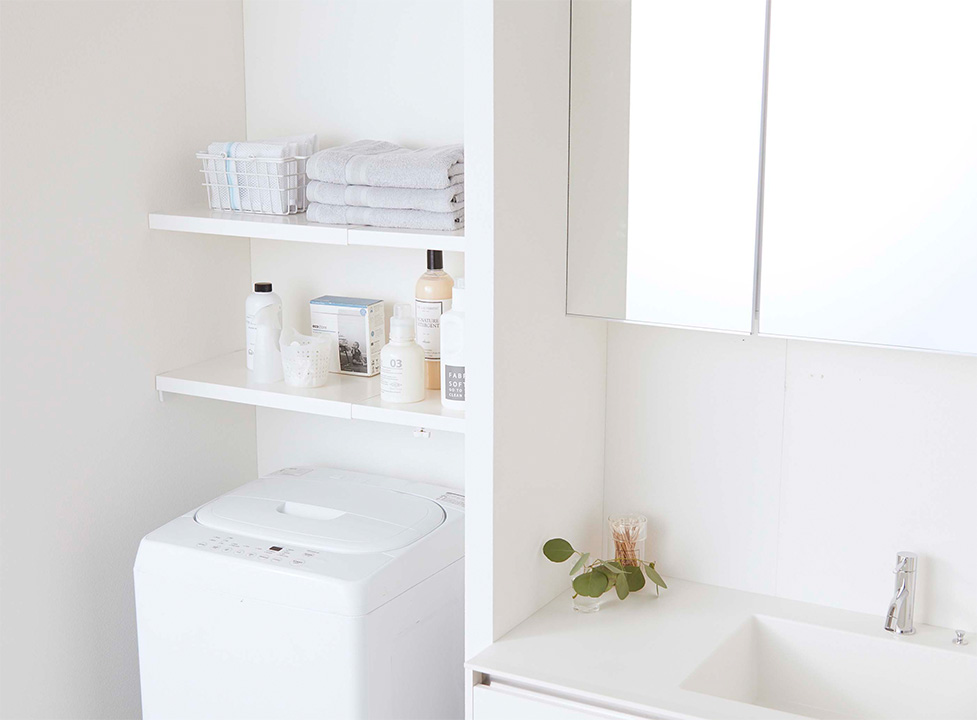 伸縮 つっぱり棒用棚板 プレート L ホワイト