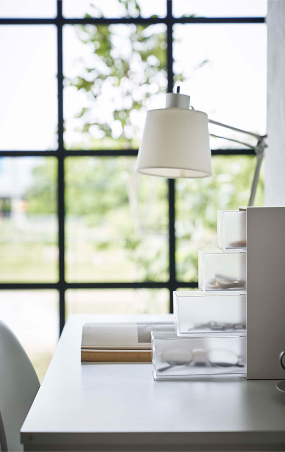 サングラス&小物収納ケース タワー ホワイト