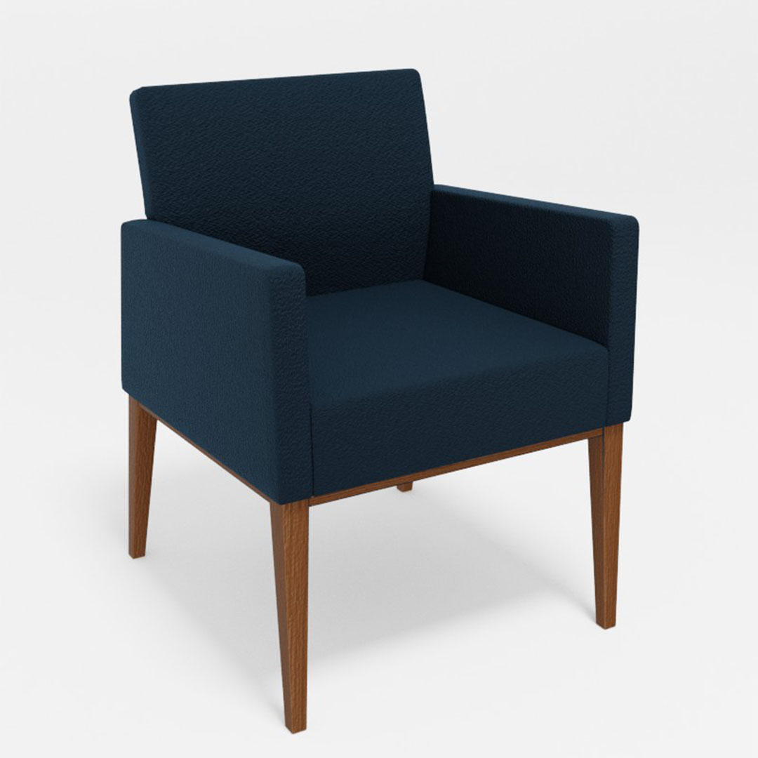 ロッタダイニングチェア肘付(脚カラー:CMWS) ディナミカ9191