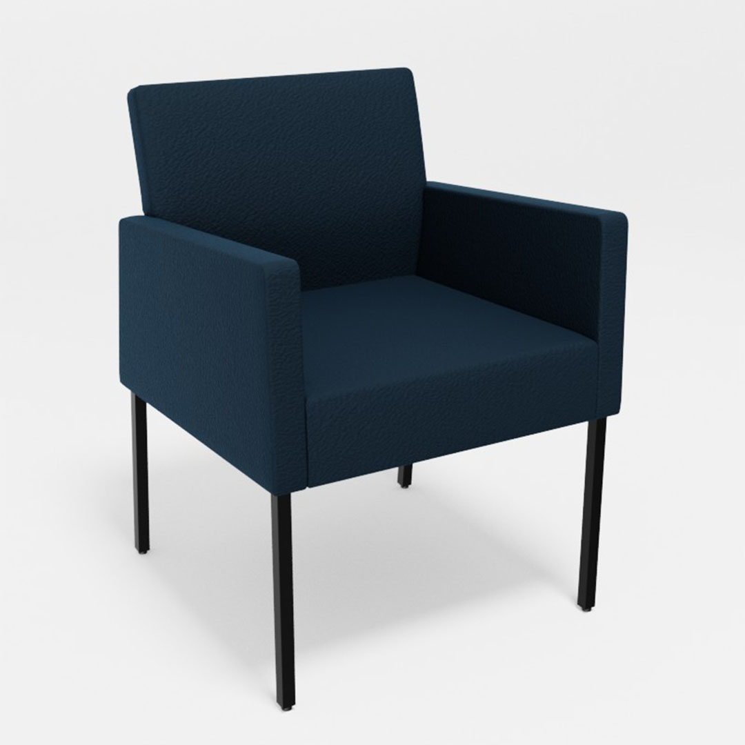 ロッタダイニングチェア肘付（脚カラー：ブラック） ディナミカ9180