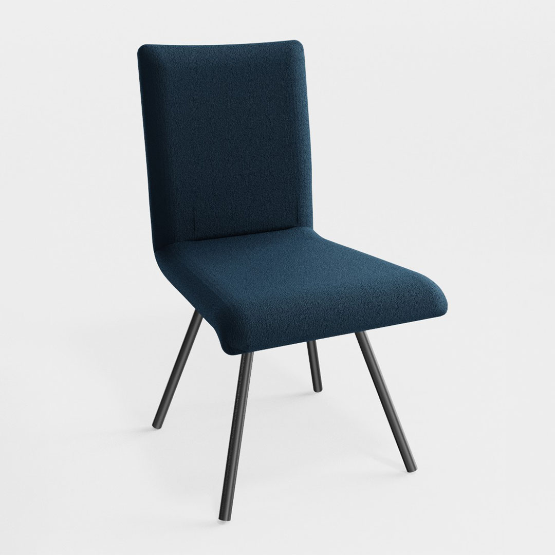 フィーノダイニングチェア回転（脚カラー：ブラック） ディナミカ9175