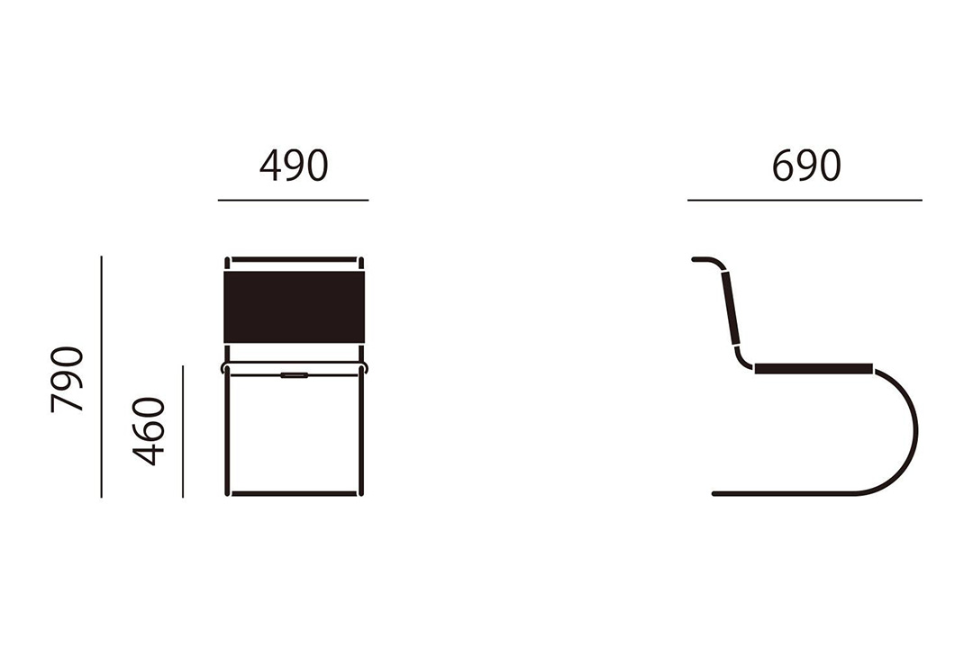 MR CHAIR アームレスチェア カウハイド ライトブラウン