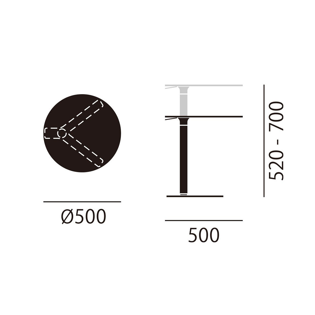 YO ラウンドテーブル ホワイト