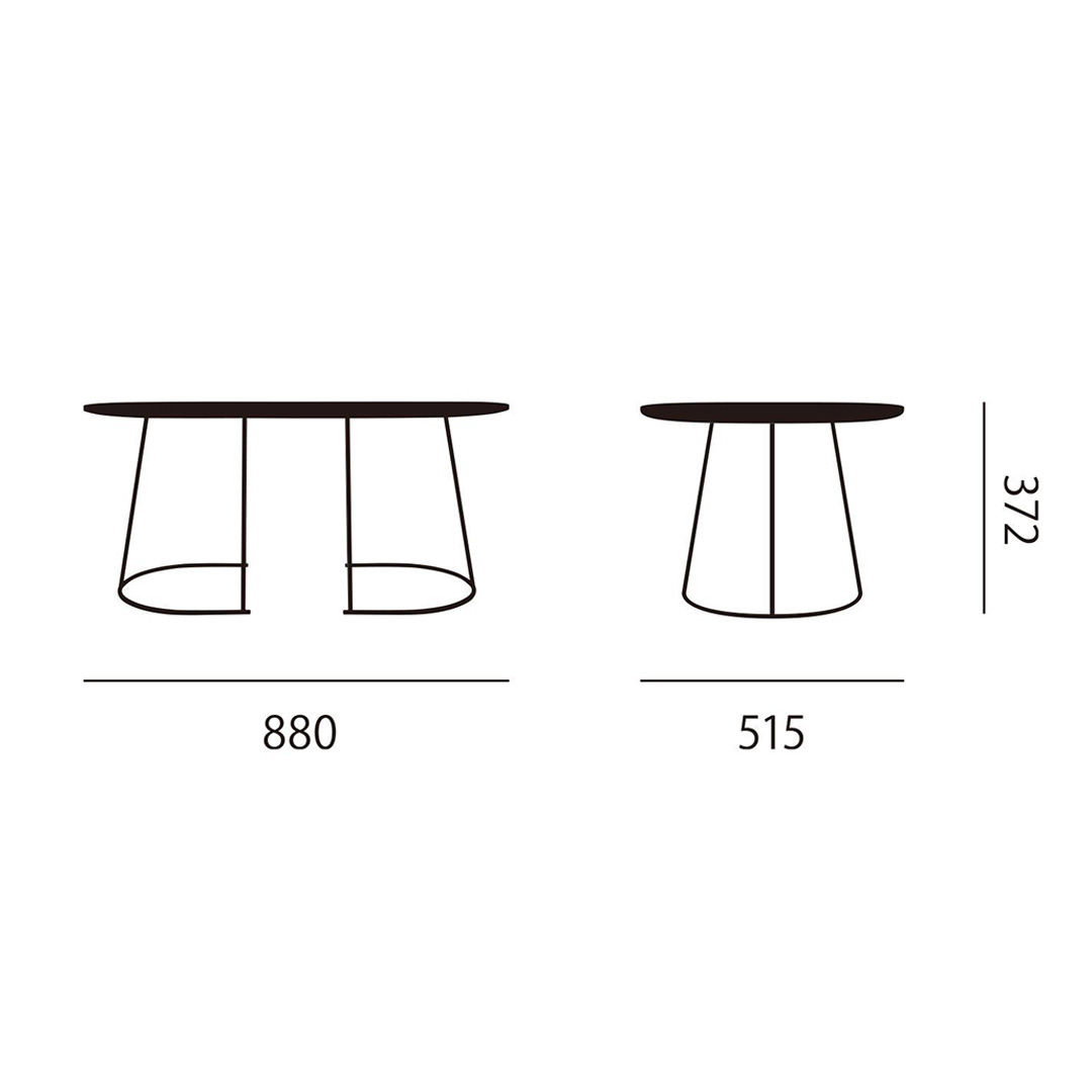 AIRY COFFEE TABLE / MIDIUM グレー
