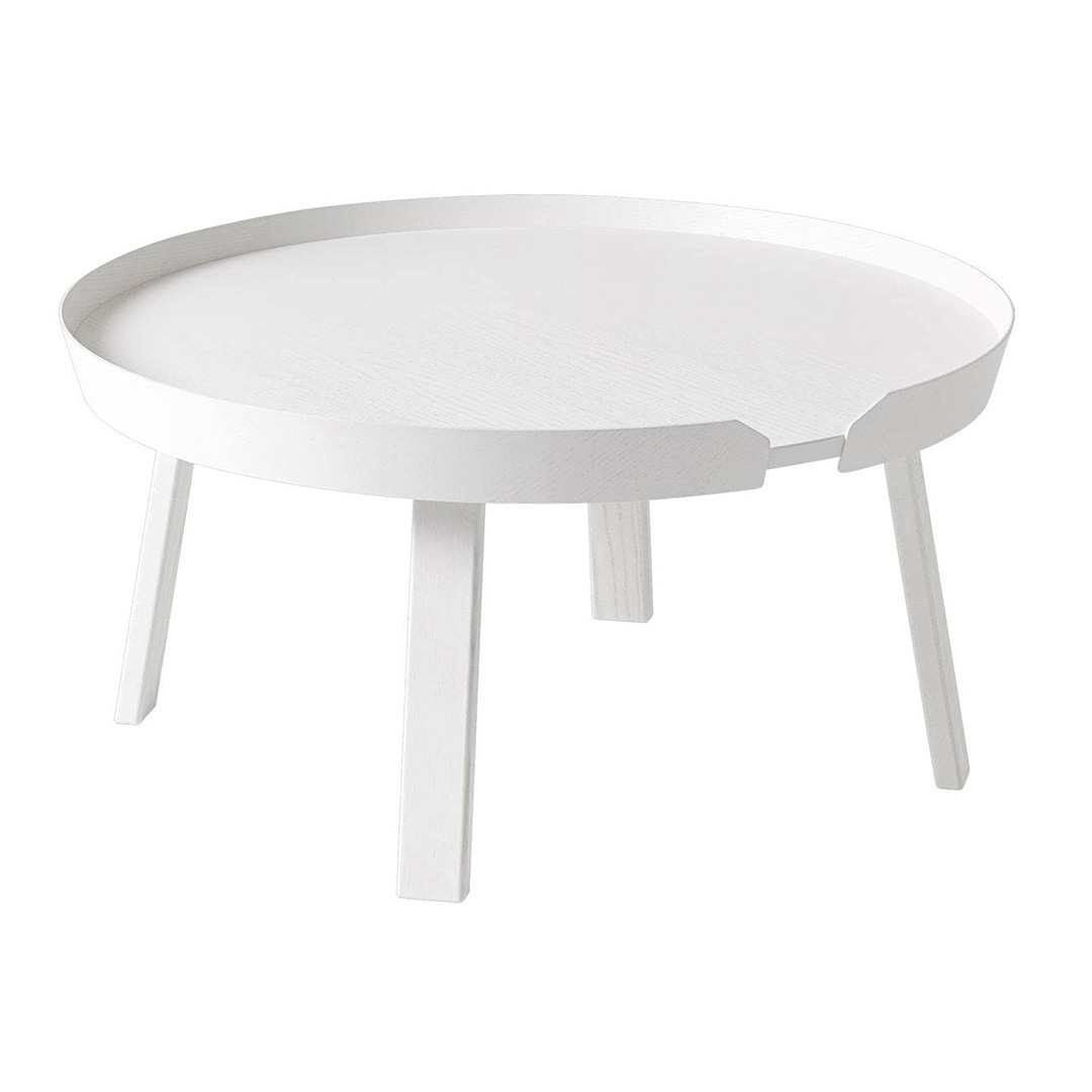 AROUND COFFEE TABLE / LARGE Φ72 stダークブラウン