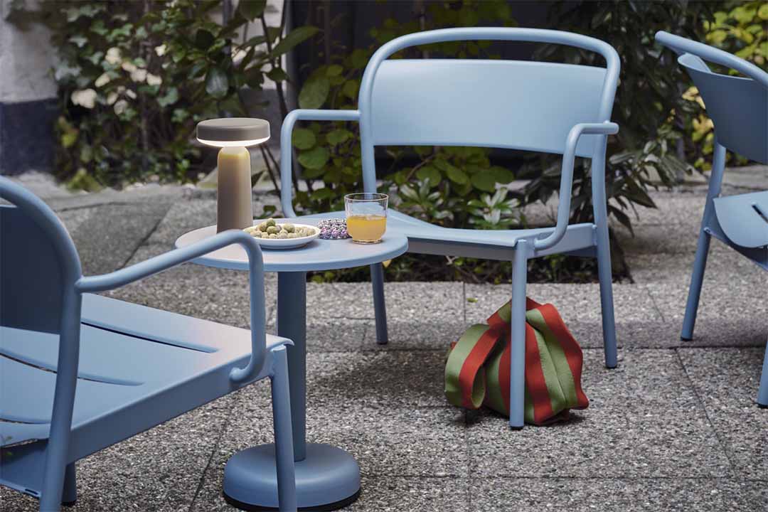 LINEAR STEEL COFFEE TABLE Φ42 ダークグリーン