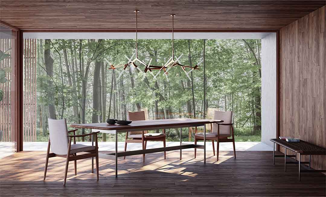 MT Dining Table W1650 ウォールナットNL