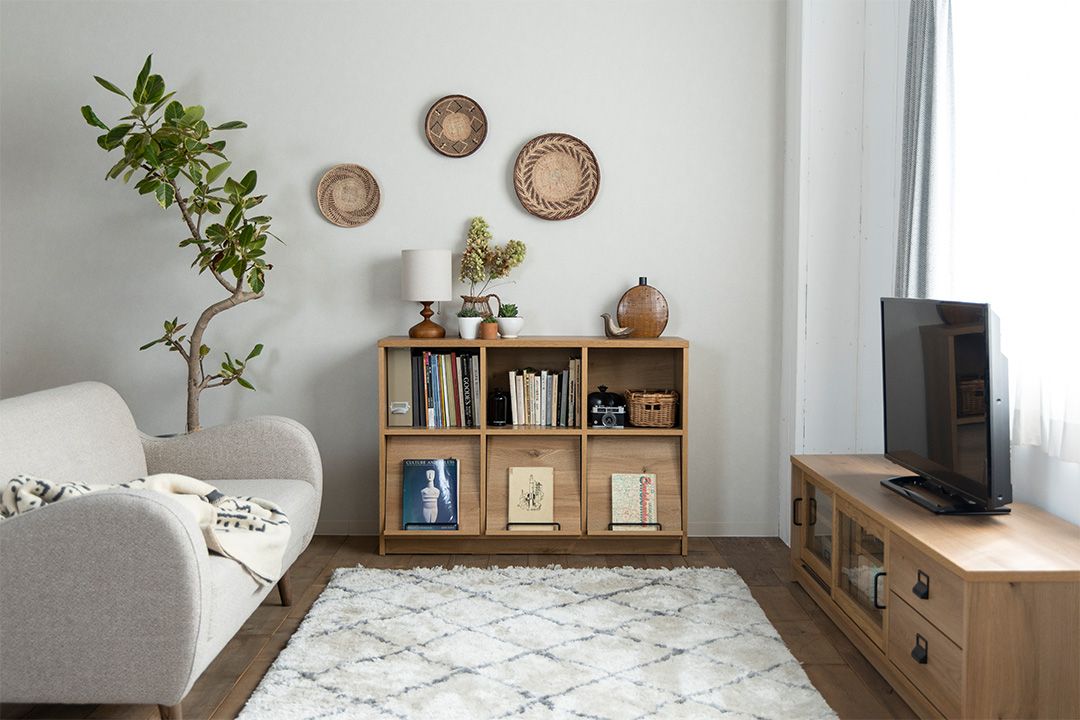 1200キャビネットフラップ扉 ダストン BE