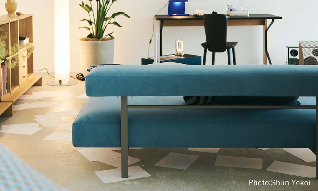 SO-01 ソファ3人掛 / 1800(脚カラー:グレー) AQUA3/N168